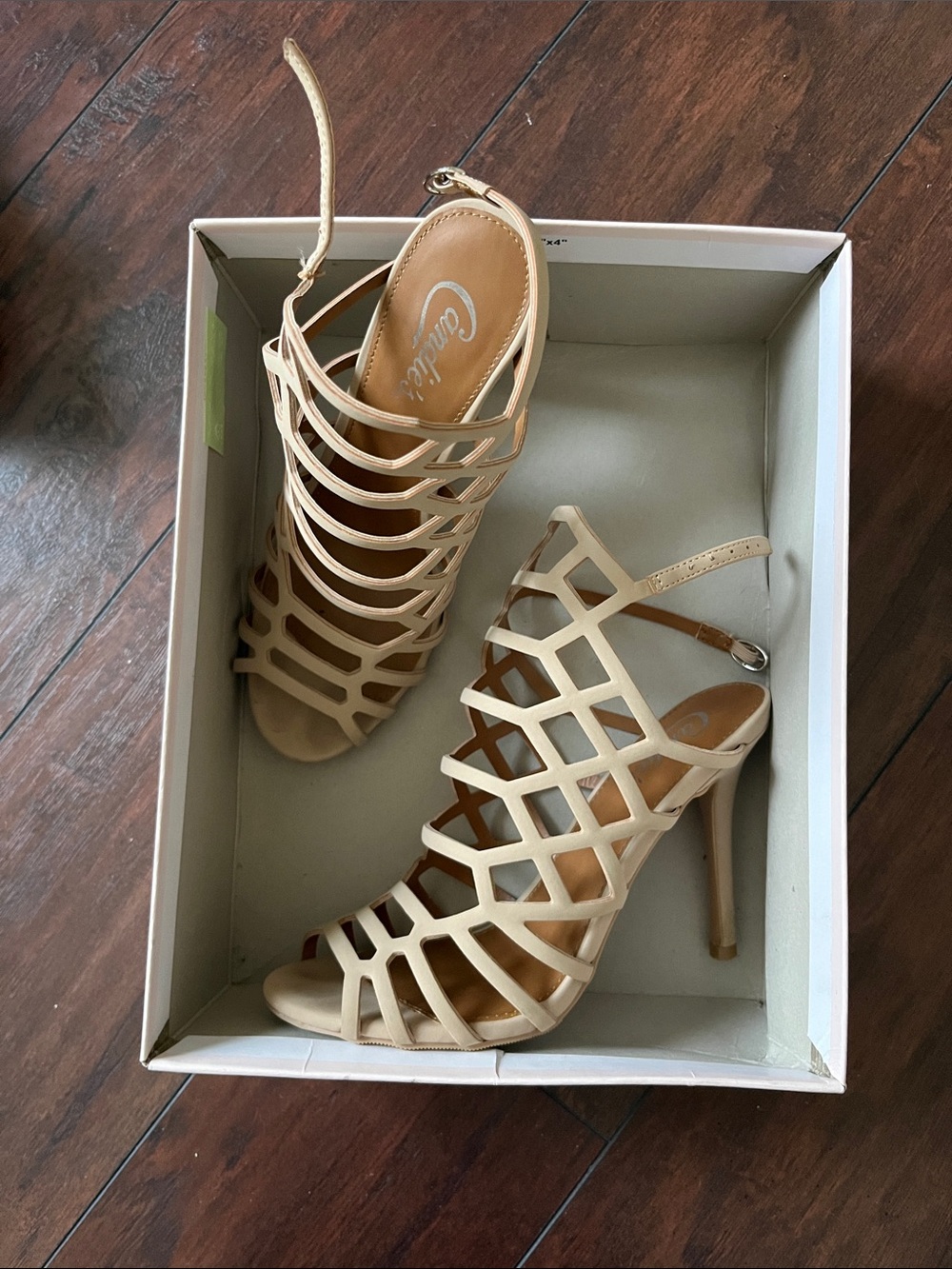 Candie’s Nude Strappy High-Heels